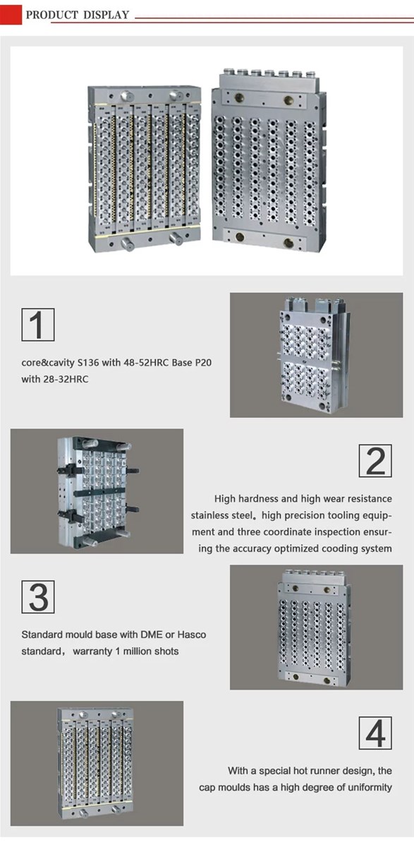 Precision Design 72 Cavities Preform Injection Mould