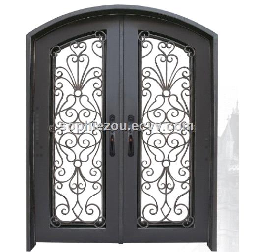 wrought iron door EBD008Bwrought iron security door iron entry dooriron entrance doormain doorssteel doors