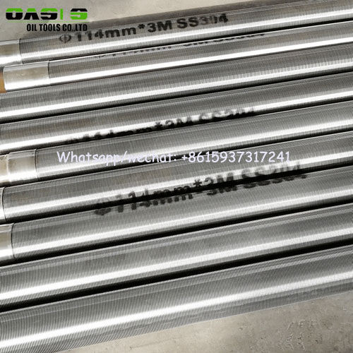 Stainless Steel Continuous Slot Wire Wrapped Johnson Water Well Screens