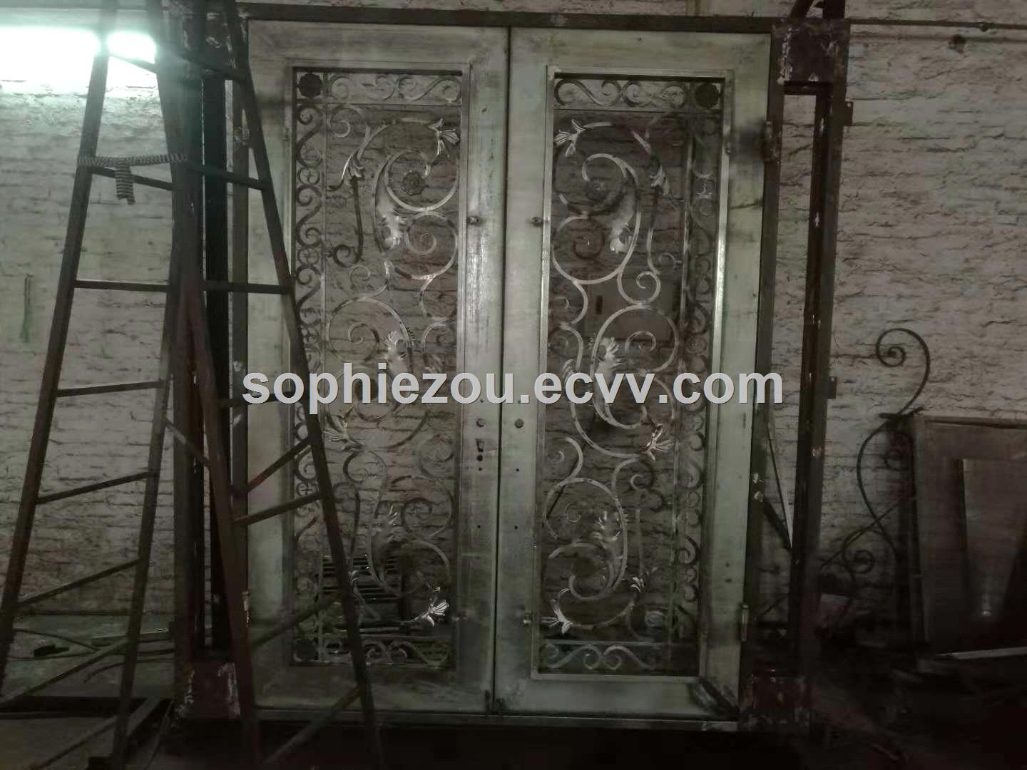 wrought iron door EBD008Bwrought iron security door iron entry dooriron entrance doormain doorssteel doors