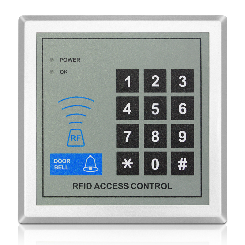 Attendance Machine Access Controller RFID Reader Electric Lock Power supply Exit button