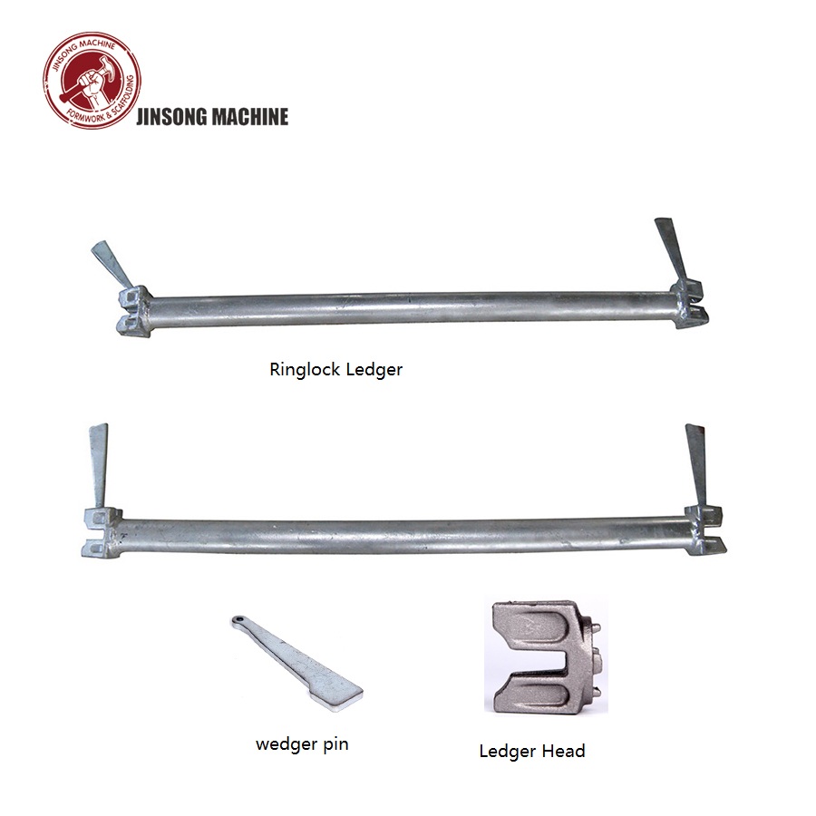 Q235 Steel 3070mm Ringlock Scaffolding Reinforced Truss Ledger Double Ledger