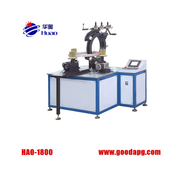 Toroidal transformer coil winding machine