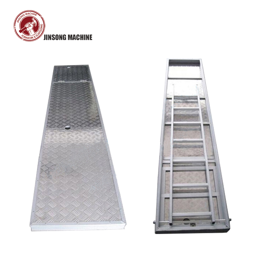 2570mm Aluminium Plywood Scaffolding Plank Decking With Trapdoor