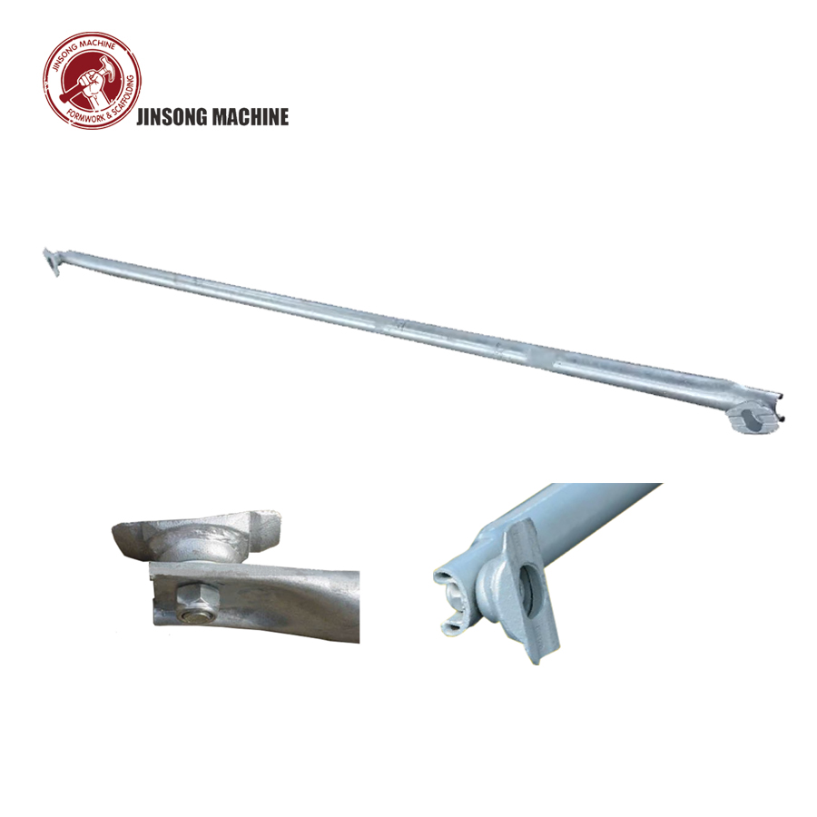 Hot Dip Galvanized Q235 Material Dia48mm Scaffolding Cuplock Diagonal Brace