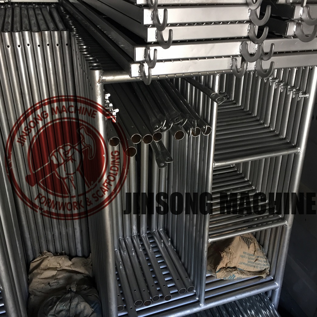 Q235 Galvanized Ladder Scaffolding Parts 3m Monkey Ladder for Frame