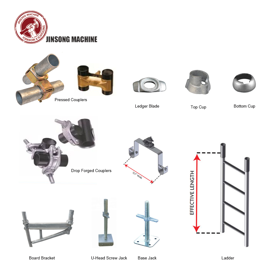 Q345 1828mm Cuplock Scaffolding System Horizontal Ledger