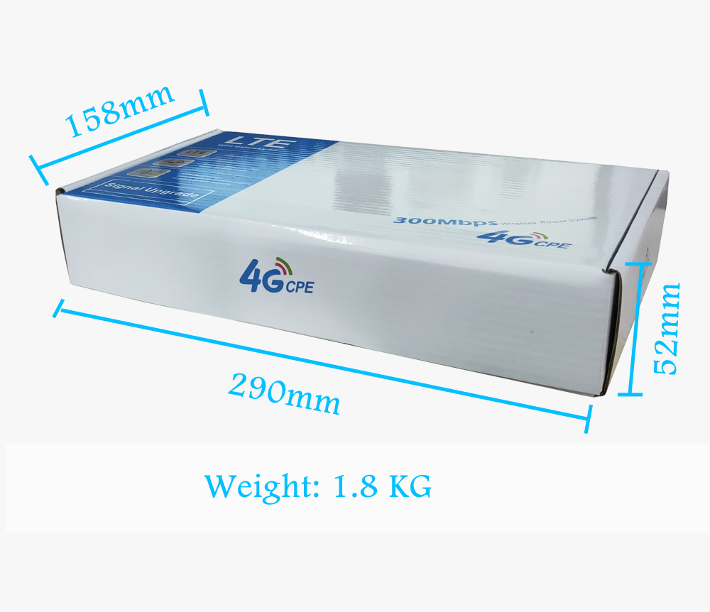 Indoor CPE 4G LTE WiFi router with 2 Ethernet Port