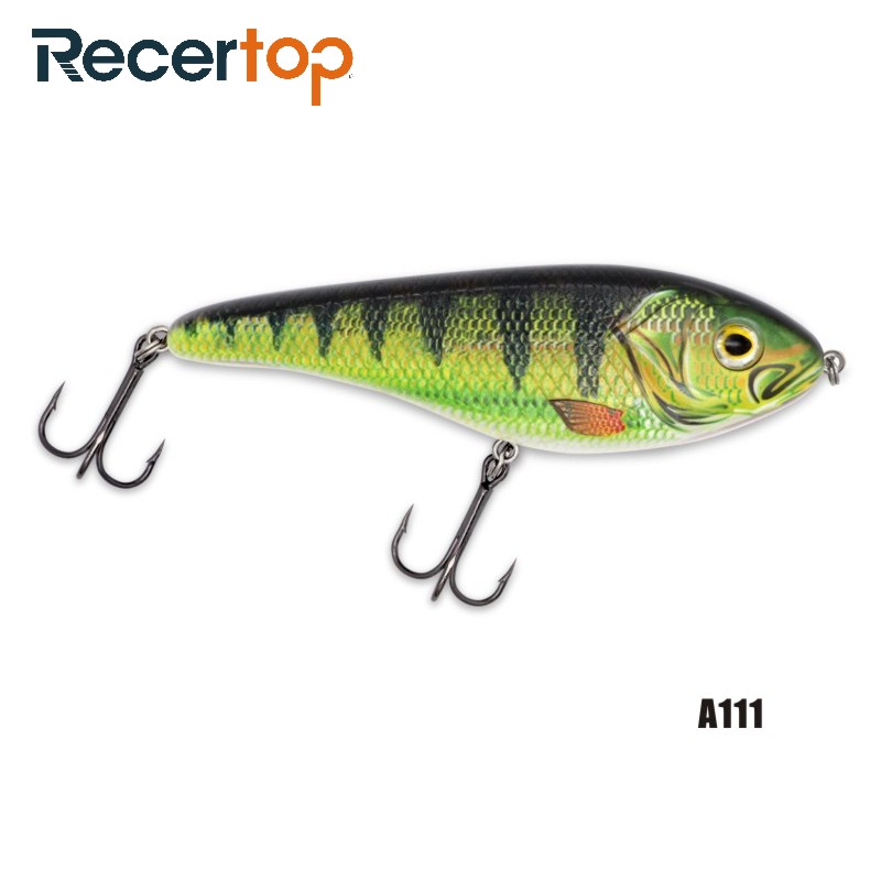 Recertop Heavy Plastic Stype Swimming Jerk bait Sinking Fishing Hard Lure