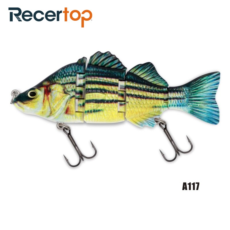 Recertop Size Customized Steel Pin Jointed Swimbait Strong Tension Hard Lure