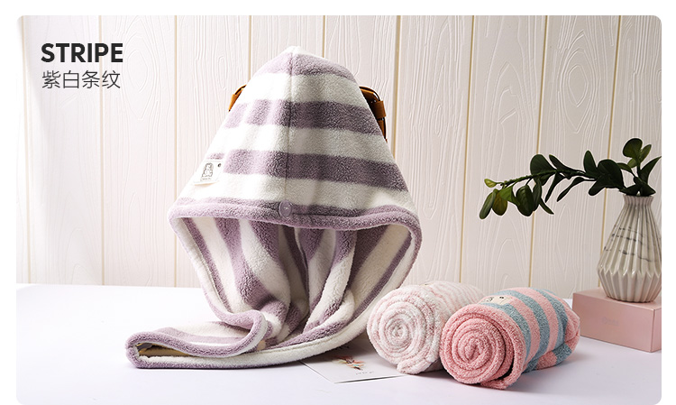 Quick dry microfiber hair towel wrap cotton bath turban hair band