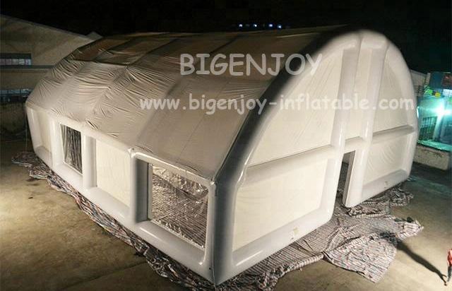 White large inflatable wedding tent for party with clear window