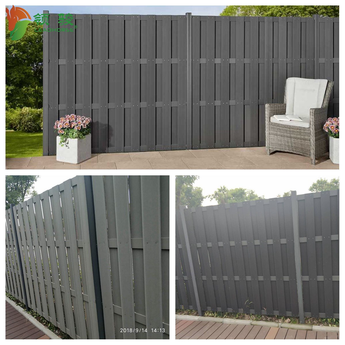 Wood Plastic Composite WPC Garden Fence