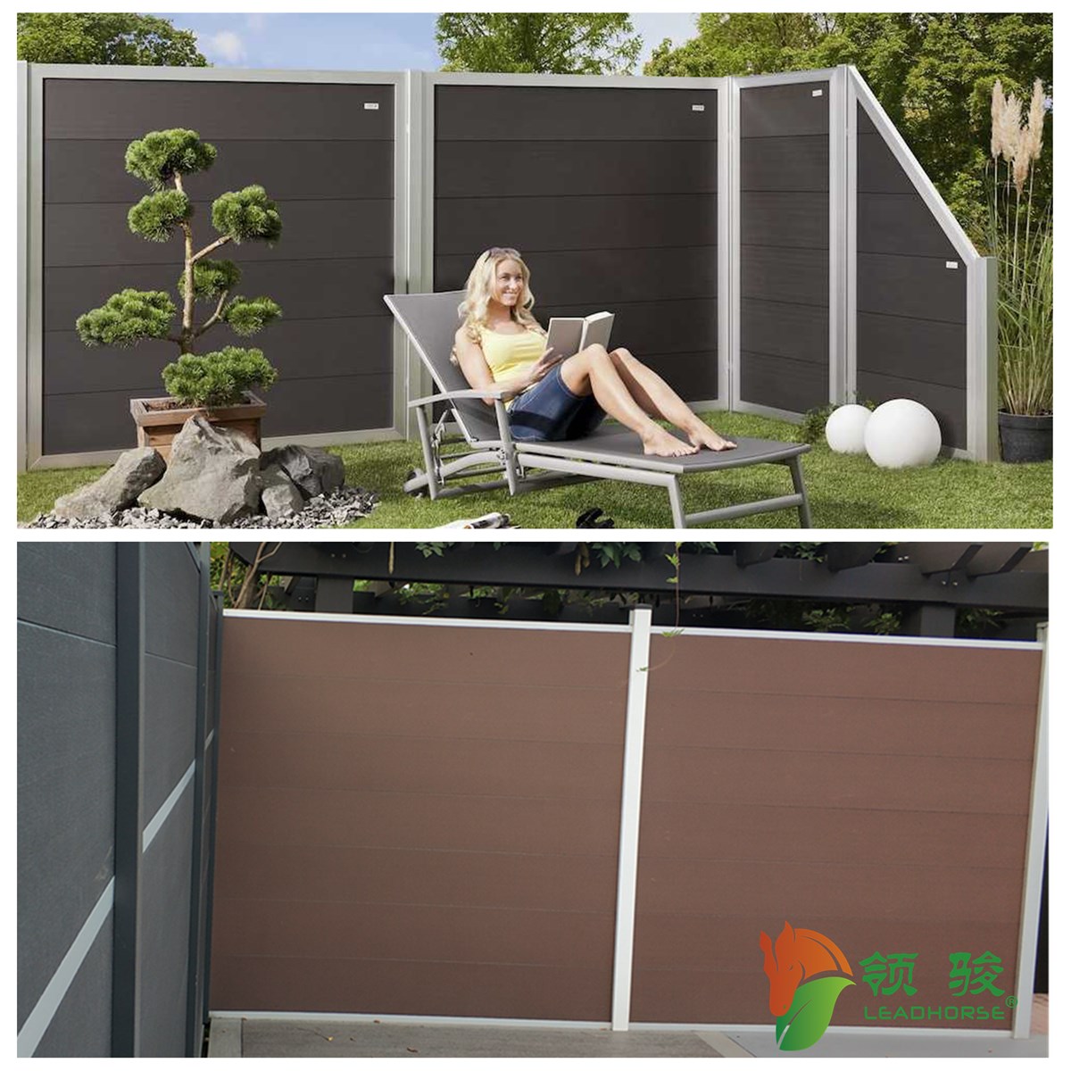 Wood Plastic Composite WPC Garden Fence