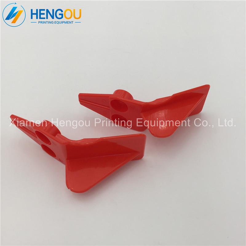 20 pairs 40 pieces Plastics Finger for Muller Martini machine 02351157 02351158 red finger parts