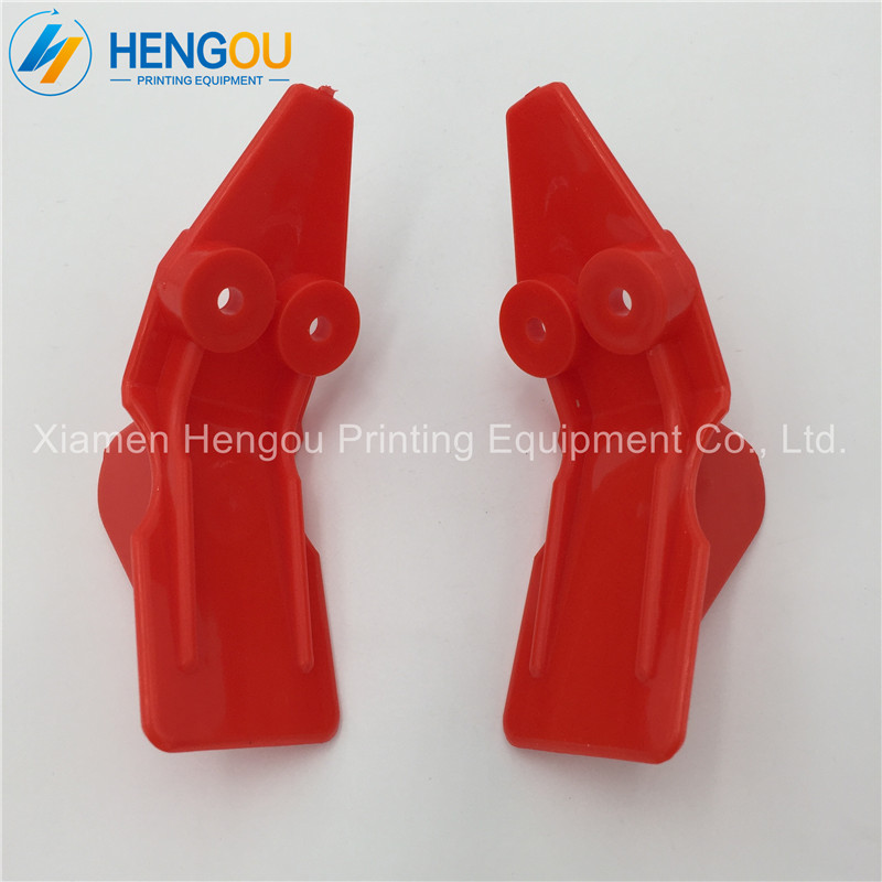 20 pairs 40 pieces Plastics Finger for Muller Martini machine 02351157 02351158 red finger parts