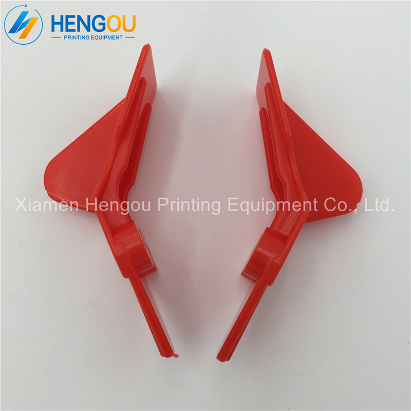 20 pairs 40 pieces Plastics Finger for Muller Martini machine 02351157 02351158 red finger parts