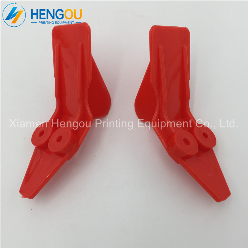 20 pairs 40 pieces Plastics Finger for Muller Martini machine 02351157 02351158 red finger parts