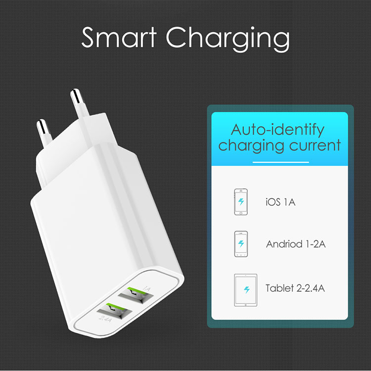 Dual USB Charger Adapter 34A Mobile Phone Charger
