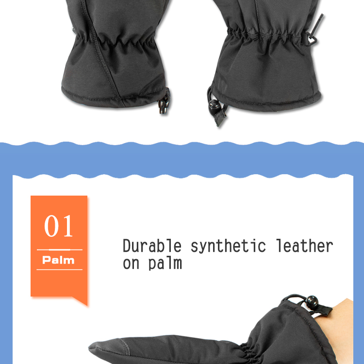 2019 New Design Men Women Waterproof Outdoor Winter Ski Skiing Snowboard Gloves Supplier