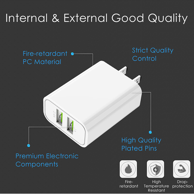 Dual USB Charger Adapter 34A Mobile Phone Charger