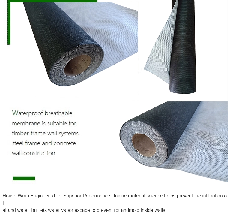 cheap microporous waterproofing air permeable house wrap underlayment