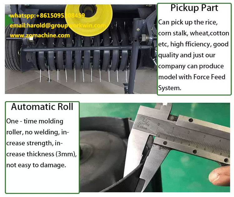 Round hay baler machine for sale