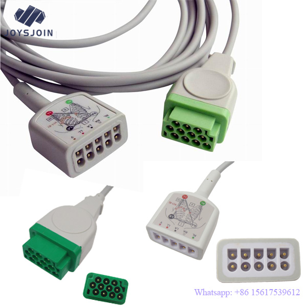 GE Dash 1000 11pin 3lead5 Leads ECG Trunk Cable