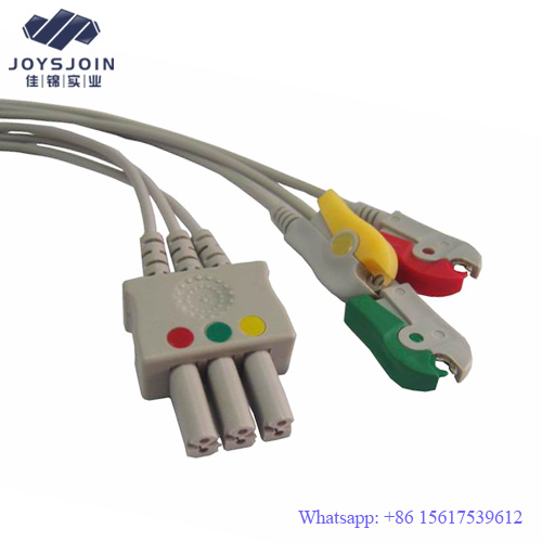 Nihon Kohden BR903P 3 Leads SnapClip ECG Leadwires