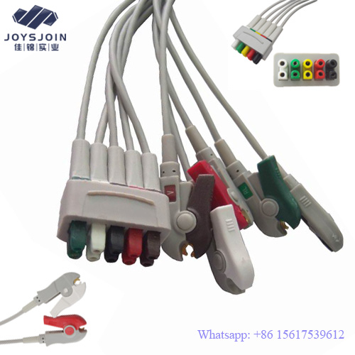 Nihon Kohden BR903P 3 Leads SnapClip ECG Leadwires