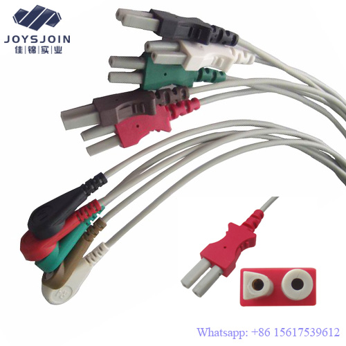 Nihon Kohden BR903P 3 Leads SnapClip ECG Leadwires