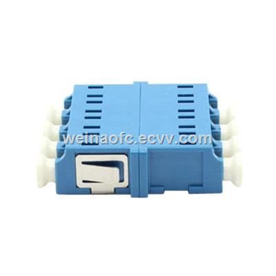 Fiber Optic Adapter LCLC UPC Quad singlemode blue