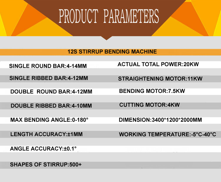 construction machinery CNC automatic stirrup steel wire bending machine for concrete bar rebar