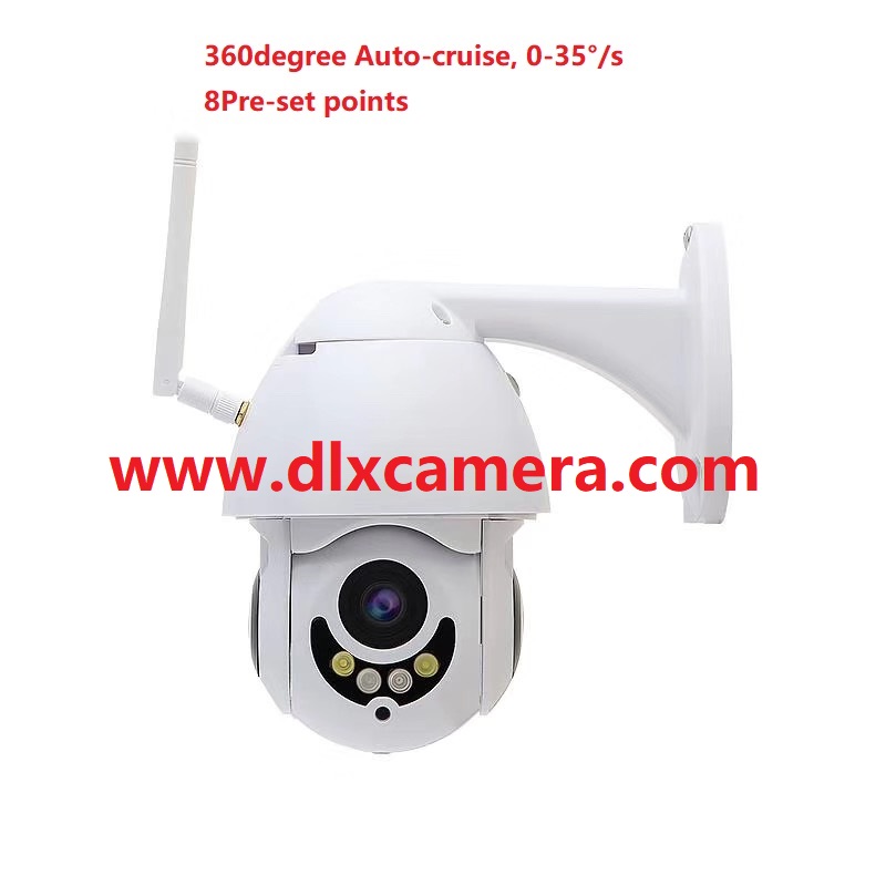 1080P 2Mp mini 25inch 2812mm Smart Wireless and wired both support PTZ speed dome camera Max128G SD two ways voice