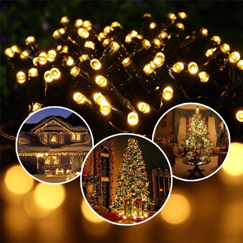 Solar String Lights 72ft 22m 200 LED 8 Modes Solar Powered Xmas Outdoor Lights Waterproof Starry Christmas Fairy Light