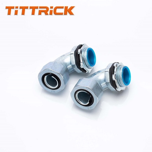 Metal Flexible Conduit Adaptor 90 degrees Corner Installation