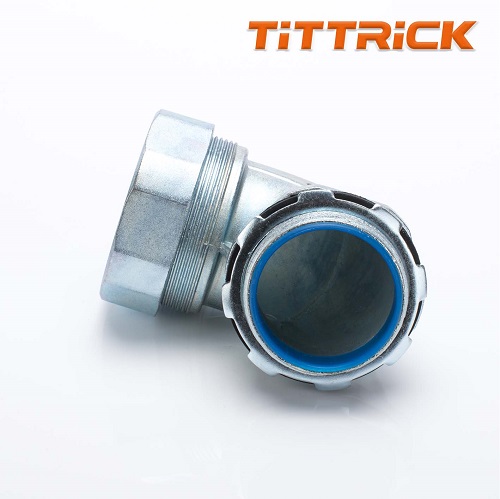 Metal Flexible Conduit Adaptor 90 degrees Corner Installation