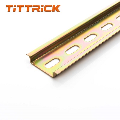 Tittrick DIN RAIL STEEL SLOTTED 2MTR STANDARD 75X35MM