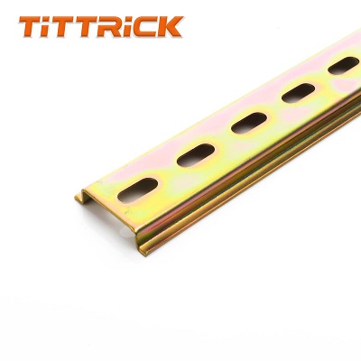 Tittrick DIN RAIL STEEL SLOTTED 2MTR STANDARD 75X35MM