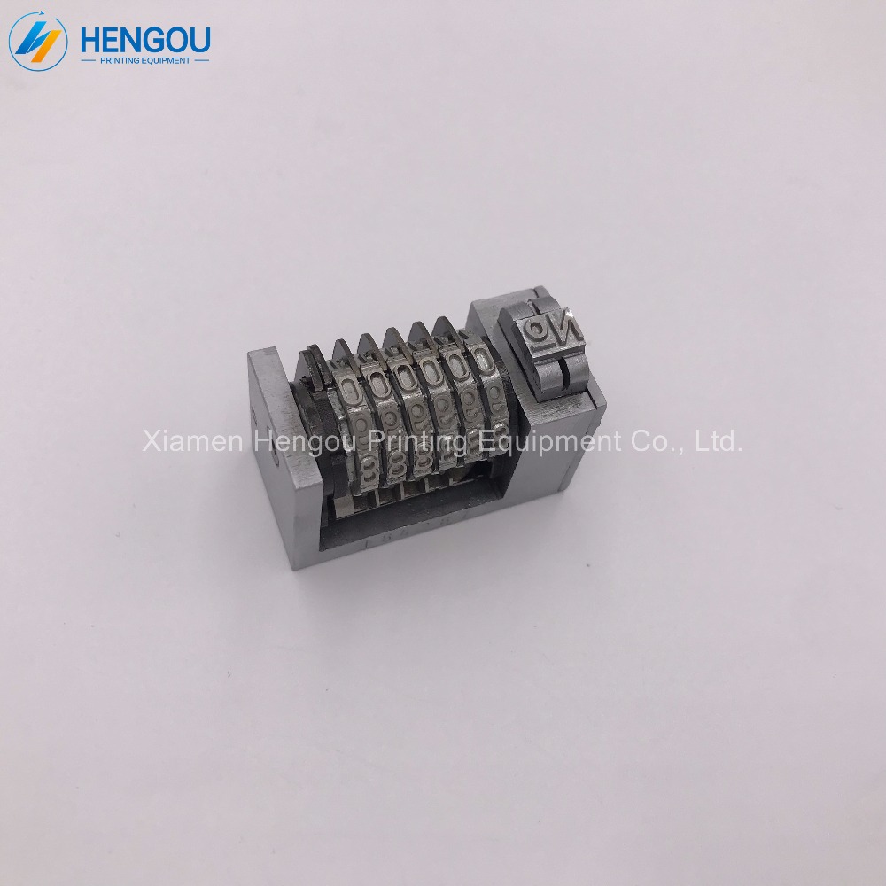 1 Piece 6 digits 4x8 backward full steel numbering machine Gothic Font jump mode 543210