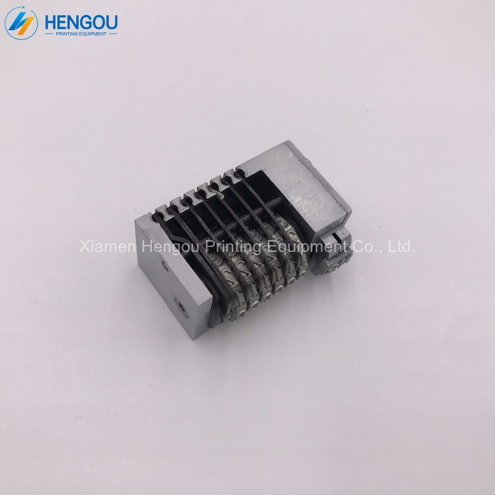 1 Piece 6 digits 4x8 backward full steel numbering machine Gothic Font jump mode 543210
