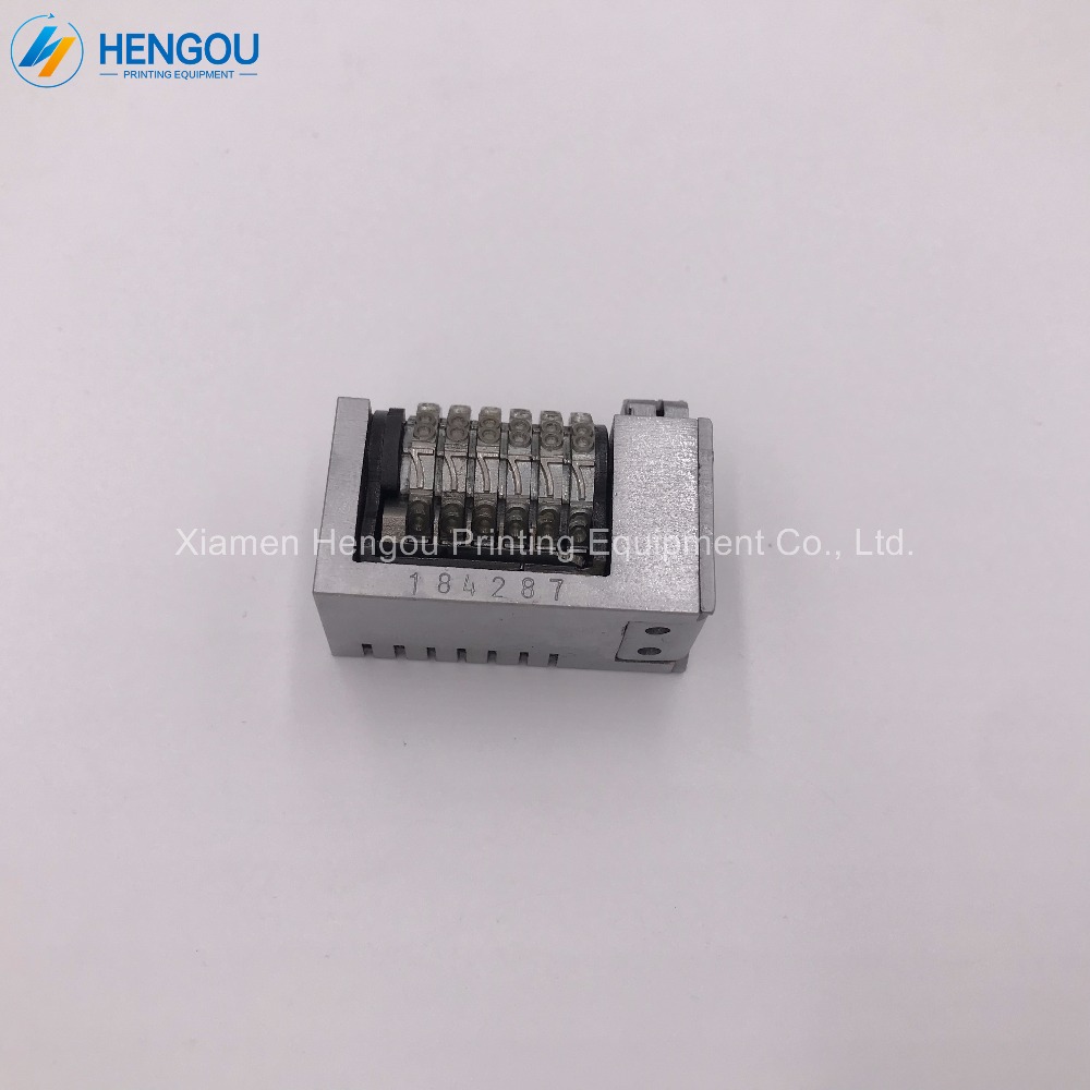 1 Piece 6 digits 4x8 backward full steel numbering machine Gothic Font jump mode 543210