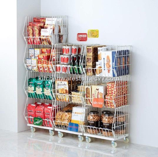 Heavy Duty Portable Wire Mesh Basket Rack