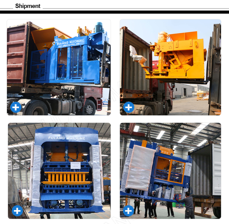 semiautomatic concrete cement hollow block paver brick making machine