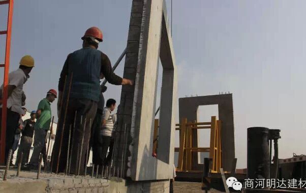 PC Precast concrete system component wall panel making machine production line plant layout