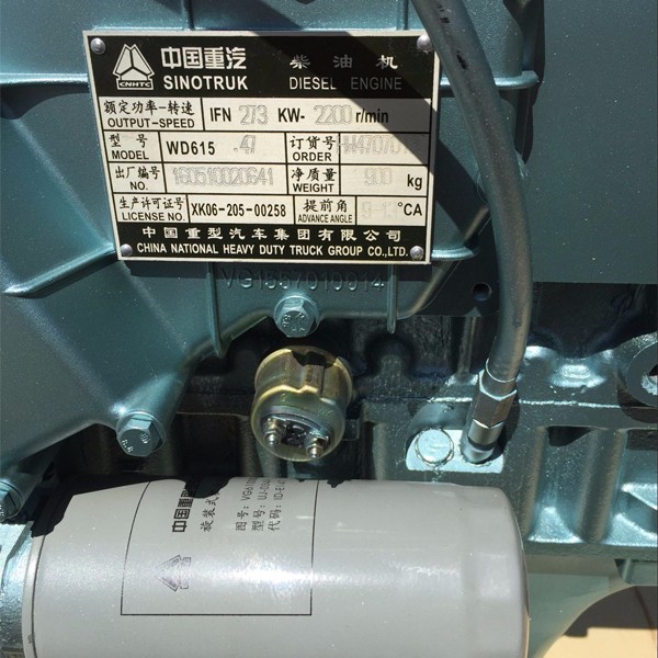 SINOTRUK CNHTC 371hp Engine WD61547