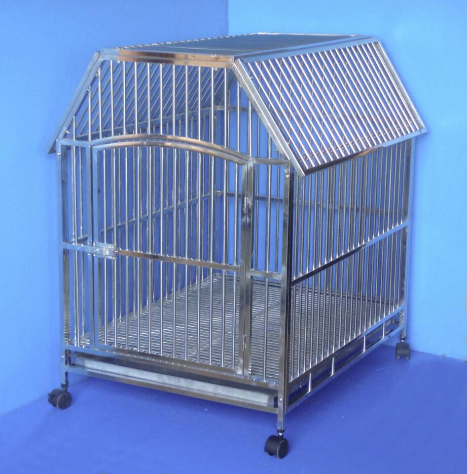 Stainless Steel Dog Cage - SD2809---L90 * W70 * H99