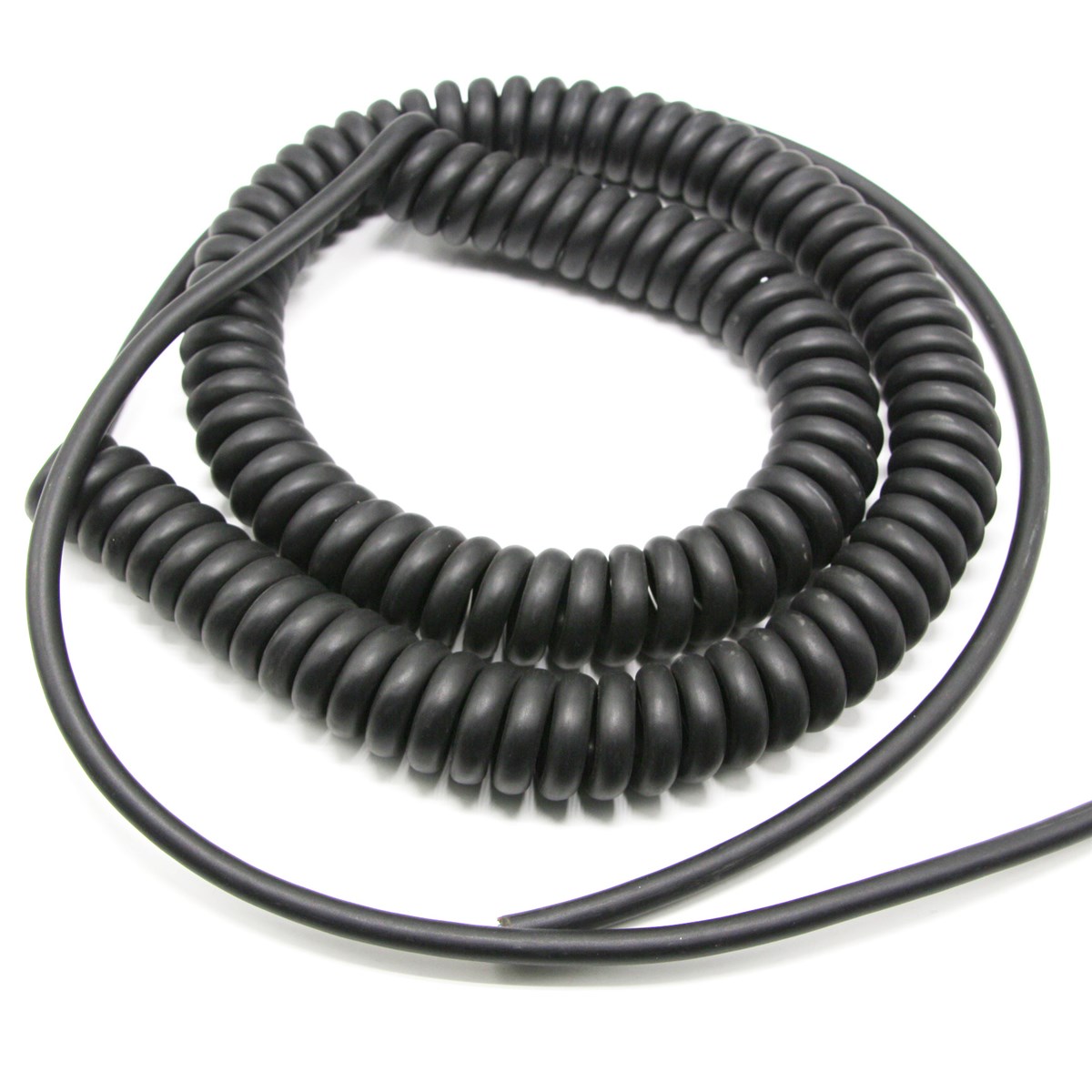 Flexible spring spiral PUR cable