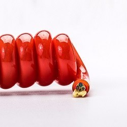 Flexible spring spiral PUR cable