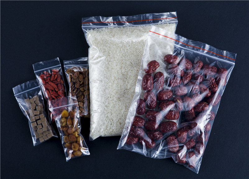 Clear LDPE resealable ziplock bag
